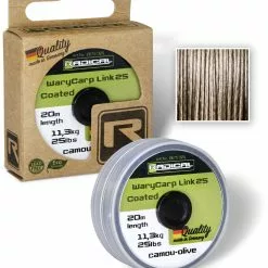 Radical WaryCarp Link Coated 25 L: 20m 11,3kg / 25lbs Camou-olive