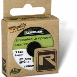 Radical Unloaded Dropcore Leader L: 10m 24,9kg / 55lbs Camou-olive 8 Radical Unloaded Dropcore Leader L: 10m 24,9kg / 55lbs Camou-olive -Aas & Voer Winkel 2676055 D2