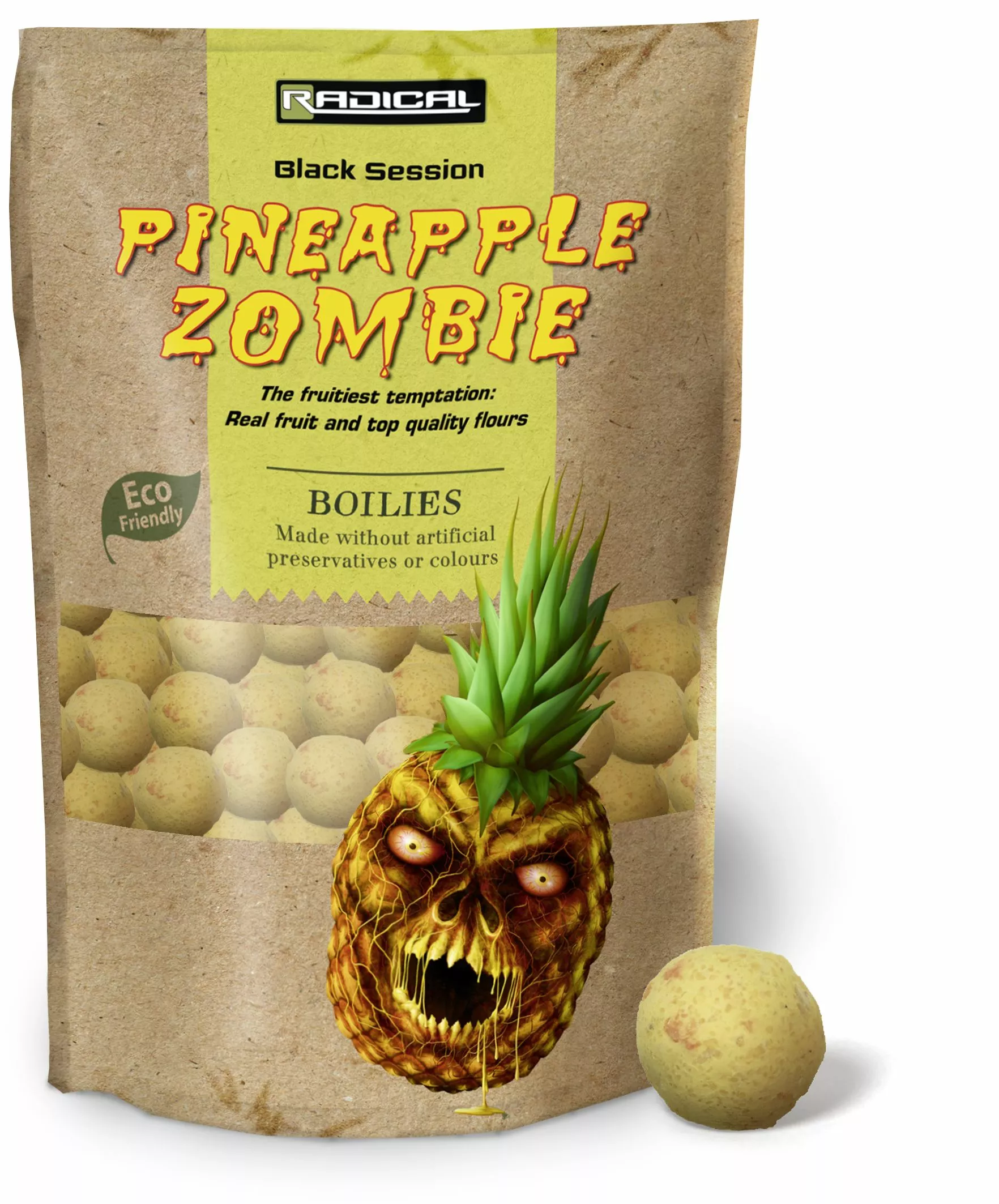 Radical Pineapple Zombie Boilie Ø 16mm 1kg 1 Radical Pineapple Zombie Boilie Ø 16mm 1kg