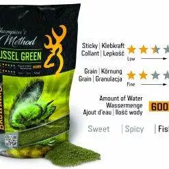 Browning Champion's Method Mussel Green 1kg Groen