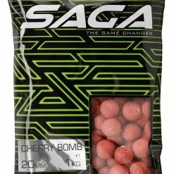 Saga Cherry Bomb -Aas & Voer Winkel Saga Cherry Bomb Boilies 3 1 1